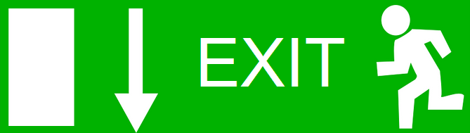 sortie exit logo